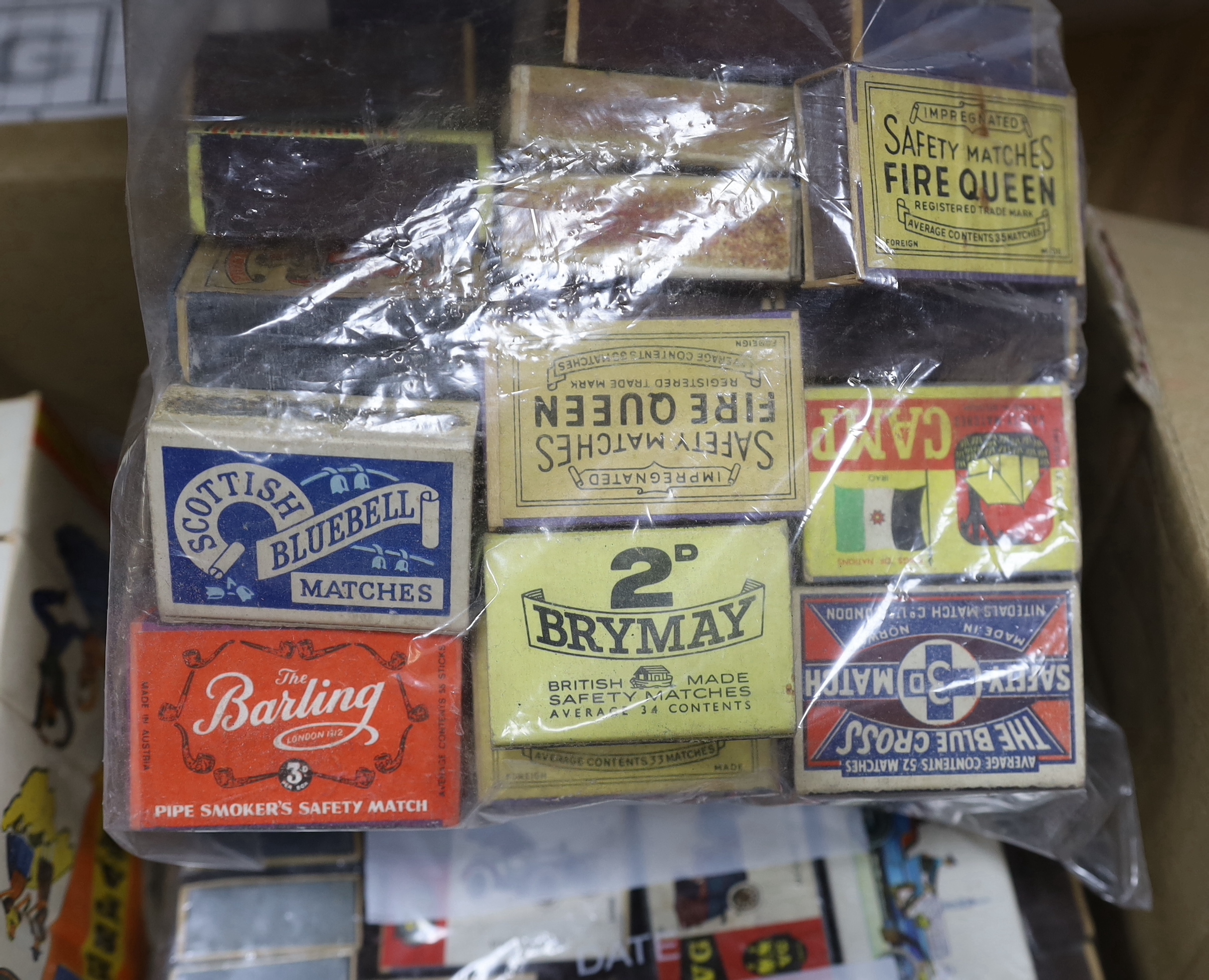 A collection of Matchbox covers